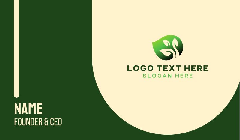 Eco Leaf Company Business Card