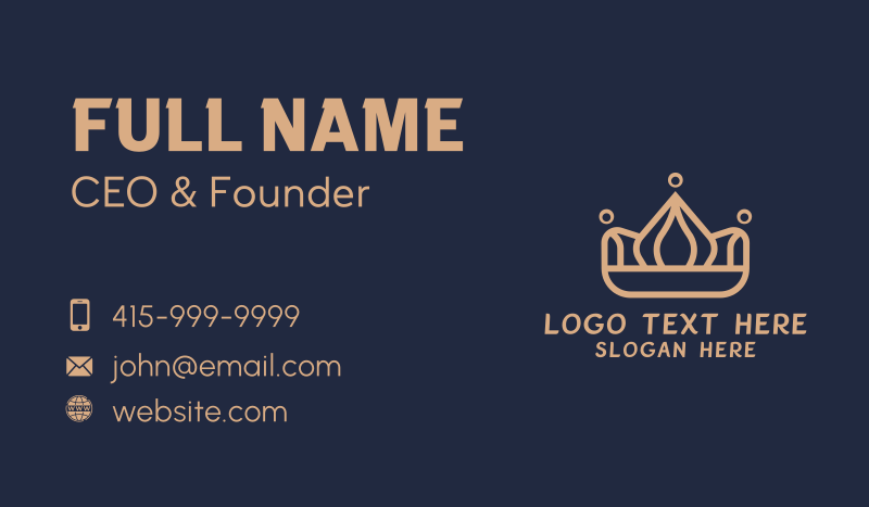 Beauty Tiara Business Card